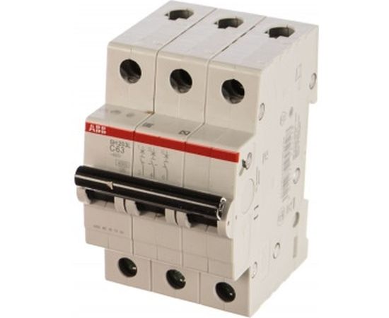 Автоматический выключатель ABB трехполюсный 63А С SH203L 4.5кА 2CDS243001R0634 