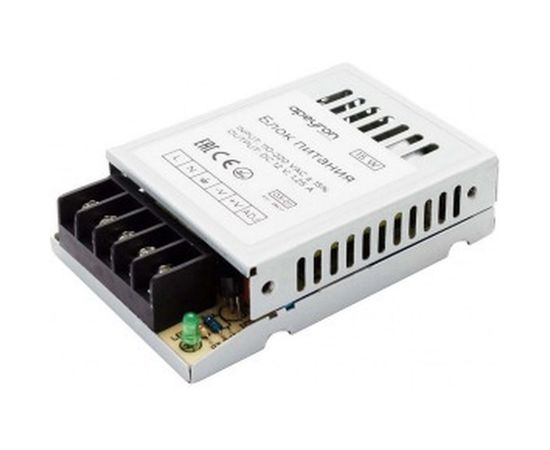 Блок питания Apeyron 12В, 15 Вт, IP20, 1,25А, металл, 78х48х20мм 03-01 