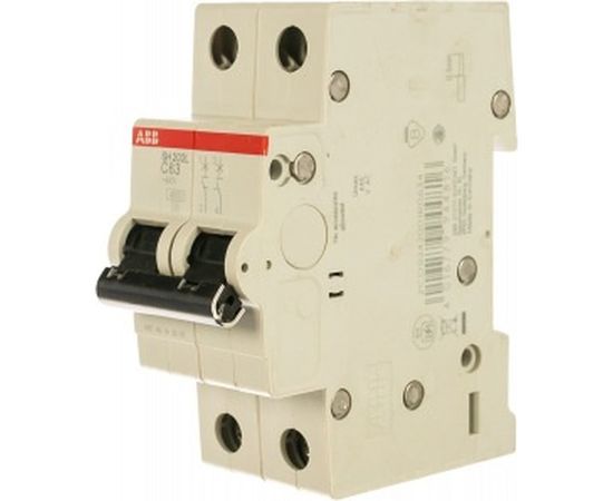 Автоматический выключатель ABB двухполюсный 63А С SH202L 4.5кА 2CDS242001R0634 