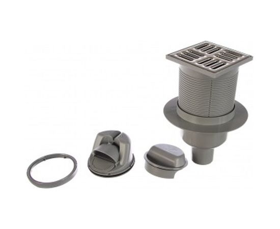 Регулируемый трап Alca Plast с гидрозатвором+механический сухой затвор 004-0510 