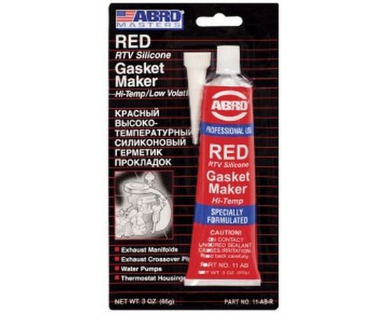 Высокотемпературный герметик прокладок ABRO красный Китай 85 гр 11-AB-CH-R-S 