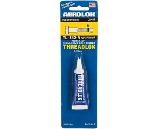 Закрепитель резьбы ABRO синий, средний 6 мл TL-342-R 