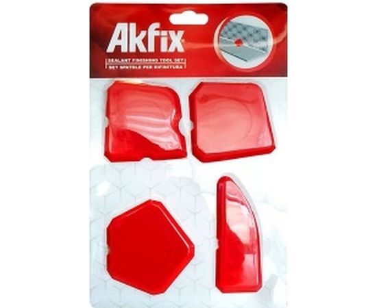 Набор шпателей для выравнивания и затирки герметиков  4 шт. Akfix YBM4 
