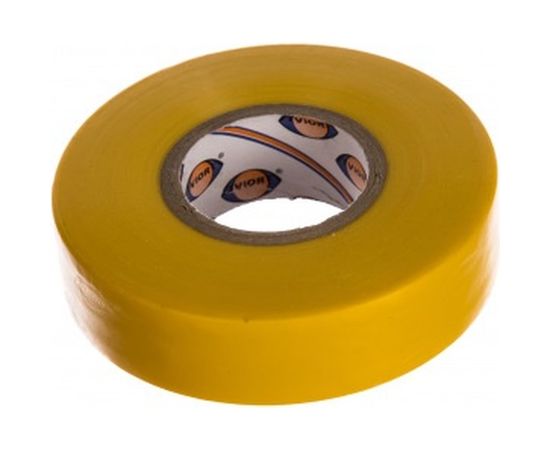 Профессиональная изолента Aviora 165мкм ПВХ 19мм*20м желтая 305-033 