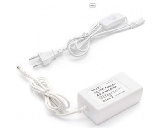 Блок питания (адаптер) Apeyron 12В, 12Вт, IP44, 1A, разъем 2,5х5,5мм, пластик 03-54 