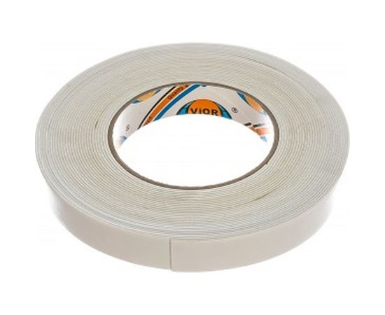 Двусторонняя клейкая лента на вспененной основе AVIORA 19мм*10м белая 302-020 