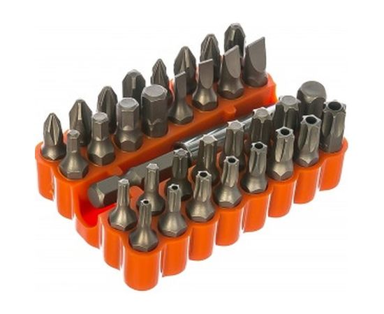 Набор бит с адаптером AV Steel 33 предмета  AV-071033 