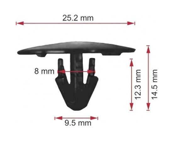 Пистон обивки капота Avers 50 шт. 9046709050-50 