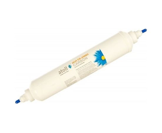 Угольный постфильтр in-line 2"х10" JG прям. 1/4" Atoll CK-2586C 