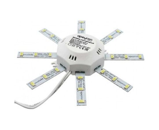 Комплект светодиодных линеек Apeyron Звездочка для настенно-потолочного светильника 220В, 8Вт, 3000К, д.140мм 12-16 