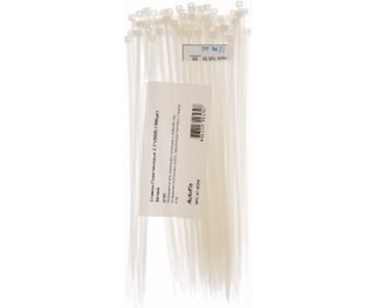 Пластиковые стяжки AutoFix 2,7x200мм белые NPC-27-200 W 