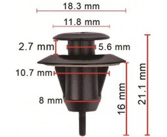 Клипса 10 шт AVERS 7586860010-10 