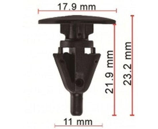 Пистон крепежный 50 шт AVERS 7586730110-50 
