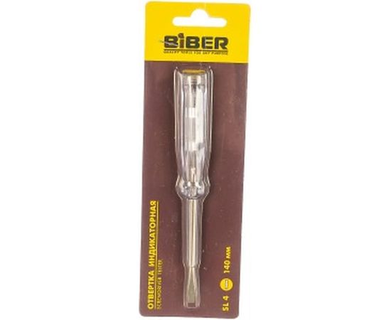 Индикаторная отвертка SL 4х140мм Biber 85556 тов-079426 