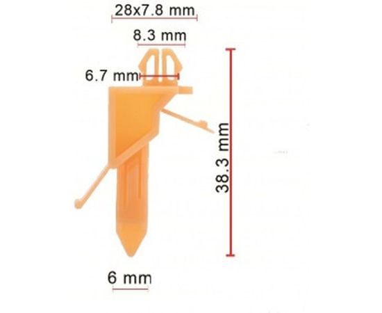 Клипса крепления 10 шт AVERS 7539660031-10 