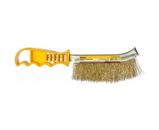 Стальная щетка с пластмассовой ручкой Biber 70965 тов-076240 