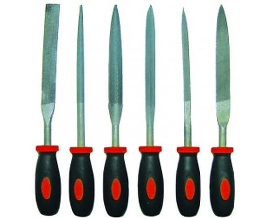 Набор надфилей 150мм с двухкомпонентной ручкой Biber 85311 тов-095626 