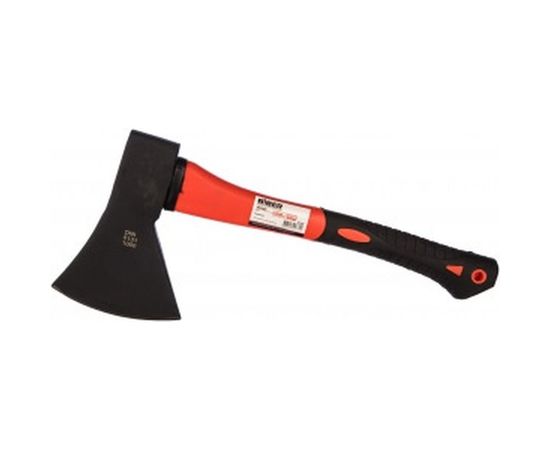 Кованый топор с фибергласовой обрезиненной ручкой, 1 кг Biber Профи 85123 тов-085217 