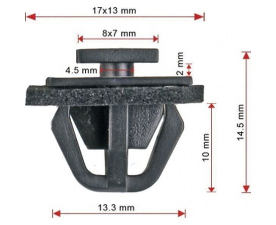 Фиксатор молдинга Avers 10 шт. 87756-38000-10 