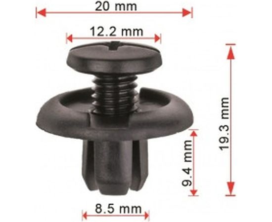 Клипса 10 шт AVERS 91512SM4003-10 