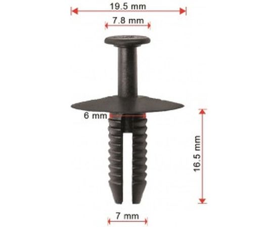 Клипса 10 шт AVERS 51118174185-10 