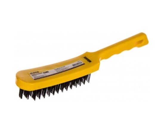 Шестирядная стальная щетка с пластиковой ручкой Biber 70916 тов-141227 