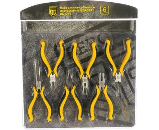 Набор мини-губцевого инструмента Berger BG 6 предметов BG1236 