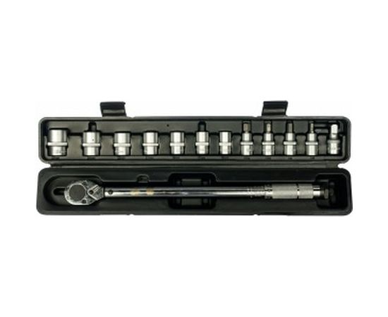 Динамометрический ключ с набором головок Berger BG-13STW, 1/2", 28-210Нм 