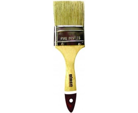 Кисть Профи (флейцевая, натуральная щетина, деревянная рукоятка) 75мм Biber 31155 тов-001983 