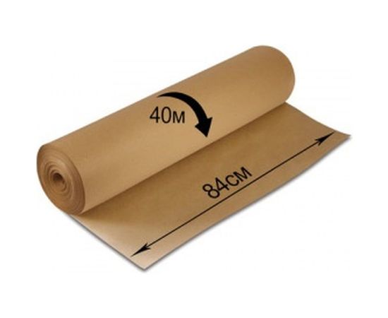 Крафт-бумага в рулоне, 840 мм х 40 м, плотность 78 г/м2, BRAUBERG 440146 