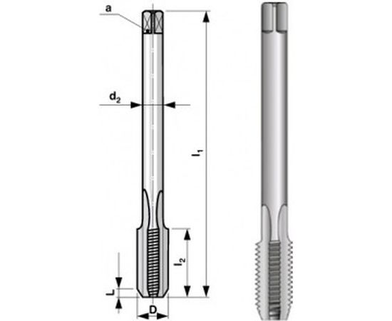 Метчик, машинный HSSE M 4 шаг 0.7 мм Bucovice Tools 194040 