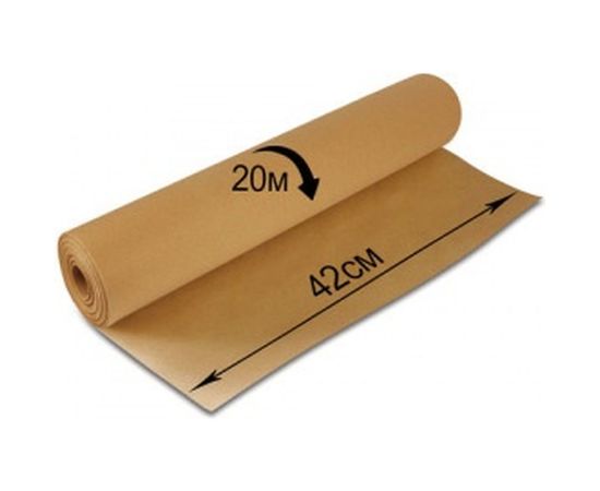 Крафт-бумага в рулоне, 420 мм х 20 м, плотность 78 г/м2, BRAUBERG 440144 