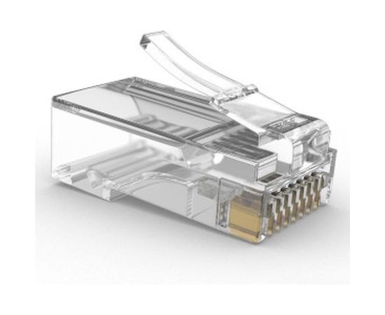 Вилка Cablexpert RJ-45 8P8C LC-PTU-01/100 универсал кат.5e 6мкр со сквозным отверстием 100шт LC-PTU-01/100 