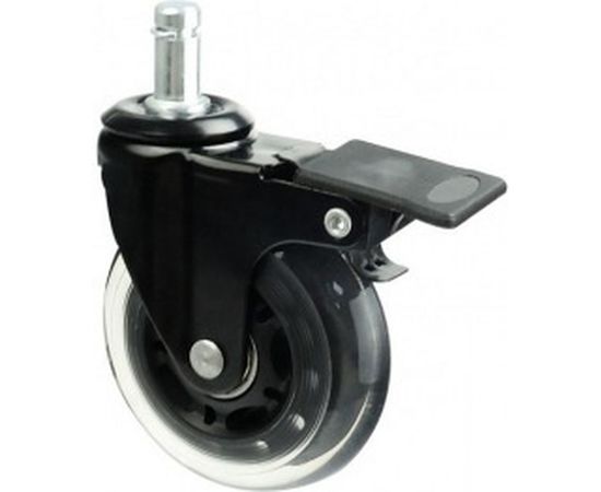 Колесо для кресла с тормозом Brante D 75 мм на штыре M11 силикон 104319 