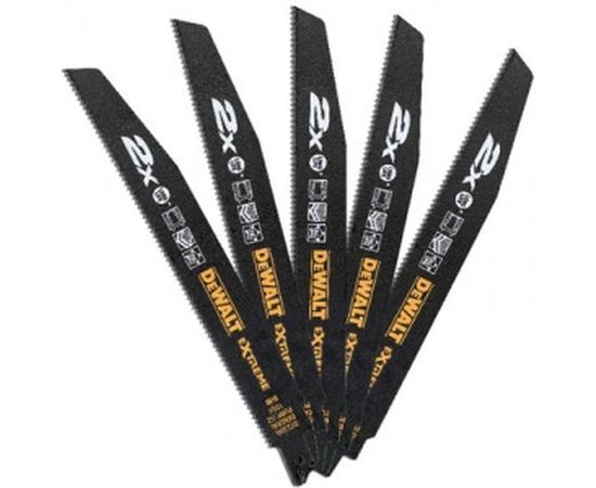 Полотно сабельное 5 шт. BiM DEMO (228х2.5 мм) S1120СF Dewalt DT2308L 