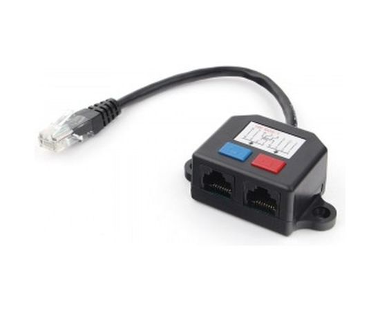 Разветвитель Cablexpert NCA-SP-01A UTP 1 порт RJ45 T568A/T568B 2 порта RJ45 10/100 BASE-T NCA-SP-01A 