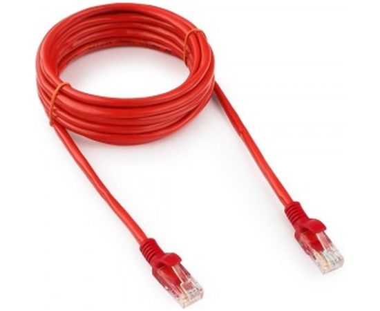 Патч-корд Cablexpert UTP PP12-3M/R кат.5e, 3м, литой, многожильный красный PP12-3M/R 