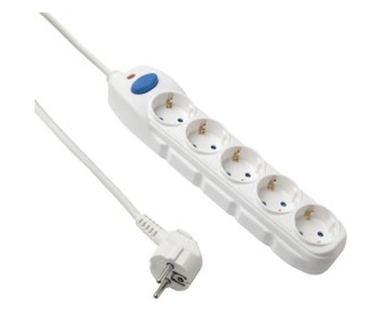 Сетевой удлинитель с выключателем, с заземлением и с защитой от детей 5 м Electraline 62169 
