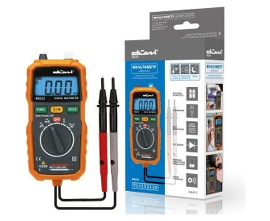Цифровой мультиметр со светодиодным фонариком duwi M8232 PROFI 26045 5 