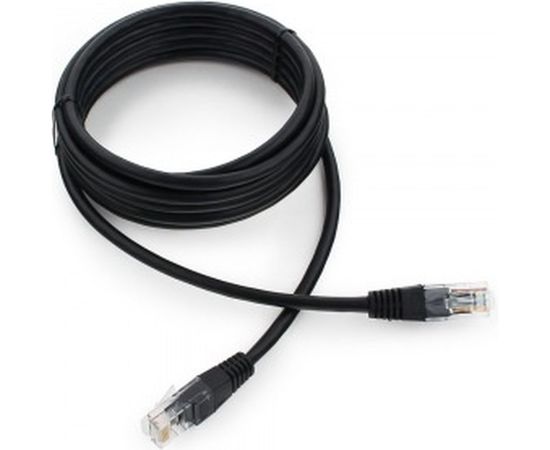 Патч-корд Cablexpert UTP PP12-3M/BK 5e, 3м, литой, многожильный чёрный PP12-3M/BK 