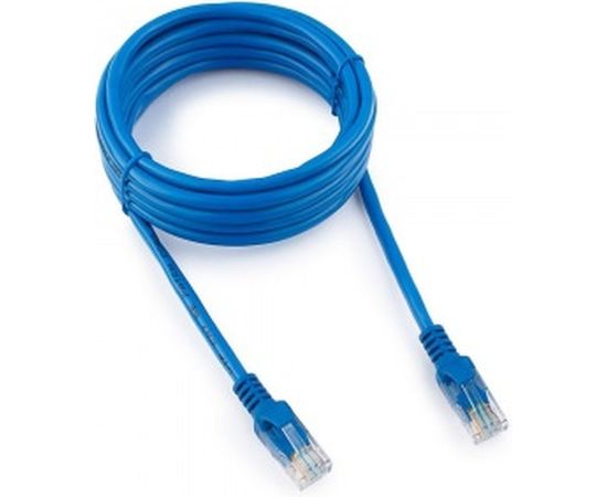 Патч-корд Cablexpert UTP PP12-3M/B кат.5e, 3м, литой, многожильный синий PP12-3M/B 