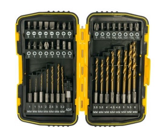 Набор бит и сверл 40 предметов Biber 84945 тов-160269 