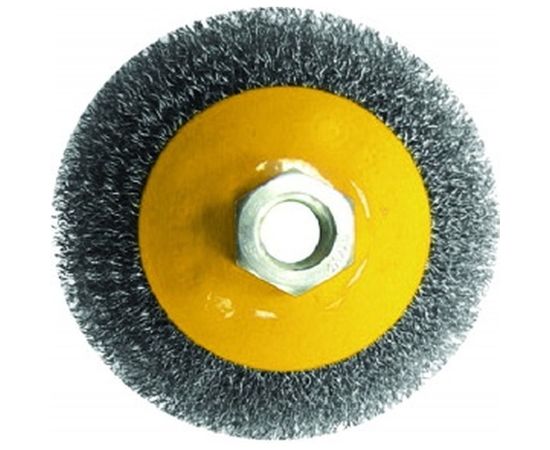Щетка крацовка дисковая (100 мм; М14) для УШМ Biber 70972 тов-076219 