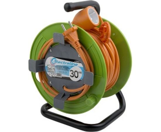 Удлинитель на катушке для газонокосилок и переносного инструмента 30м Electraline 49053 