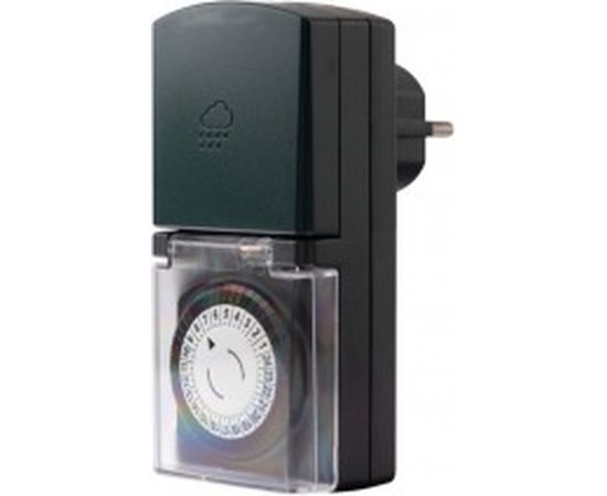 Таймер duwi механический, суточный, влагозащищенный с крышкой, 16А/3600Вт 25804 9 