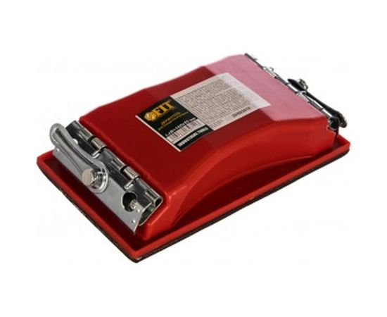 Держалка для наждачной бумаги FIT IT с металл.прижимом, красная 160 х 85 мм 39711 