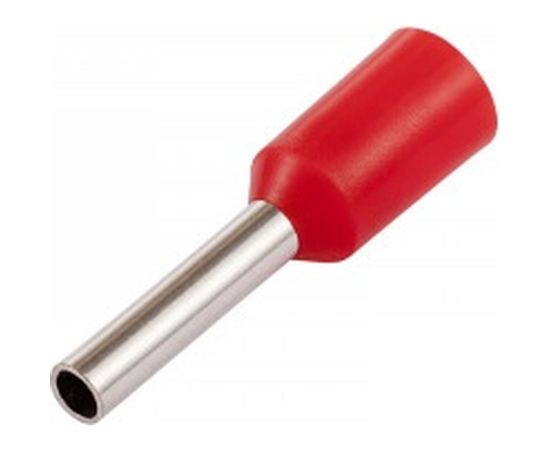 Наконечник-гильза Duwi Е1008, 1мм2, с изолированным фланцем, 25 шт./уп. 26675 4 