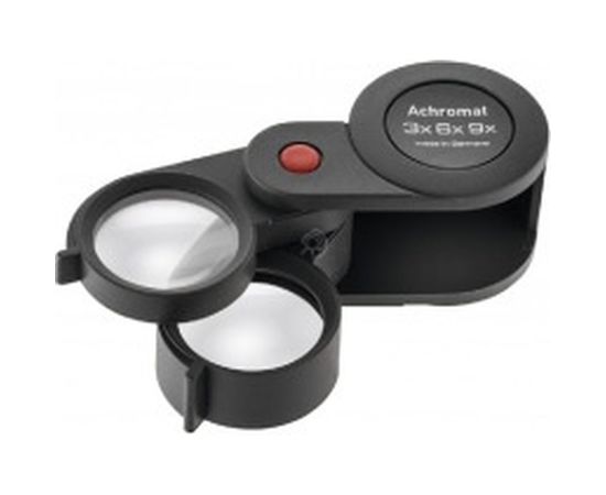 Техническая лупа Eschenbach складная, ахроматическая, пластиковый корпус, 23 мм, 3.0х; 6.0х; 9.0х 11869 