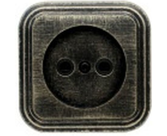 Розетка duwi о/п б/з 1-местная серия Palazzo Vintage, бронза патина 26419 4 