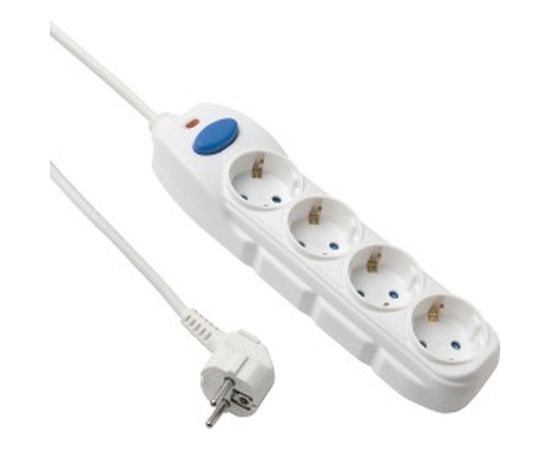 Сетевой удлинитель с выключателем, с заземлением и с защитой от детей 5 метров Electraline 62166 
